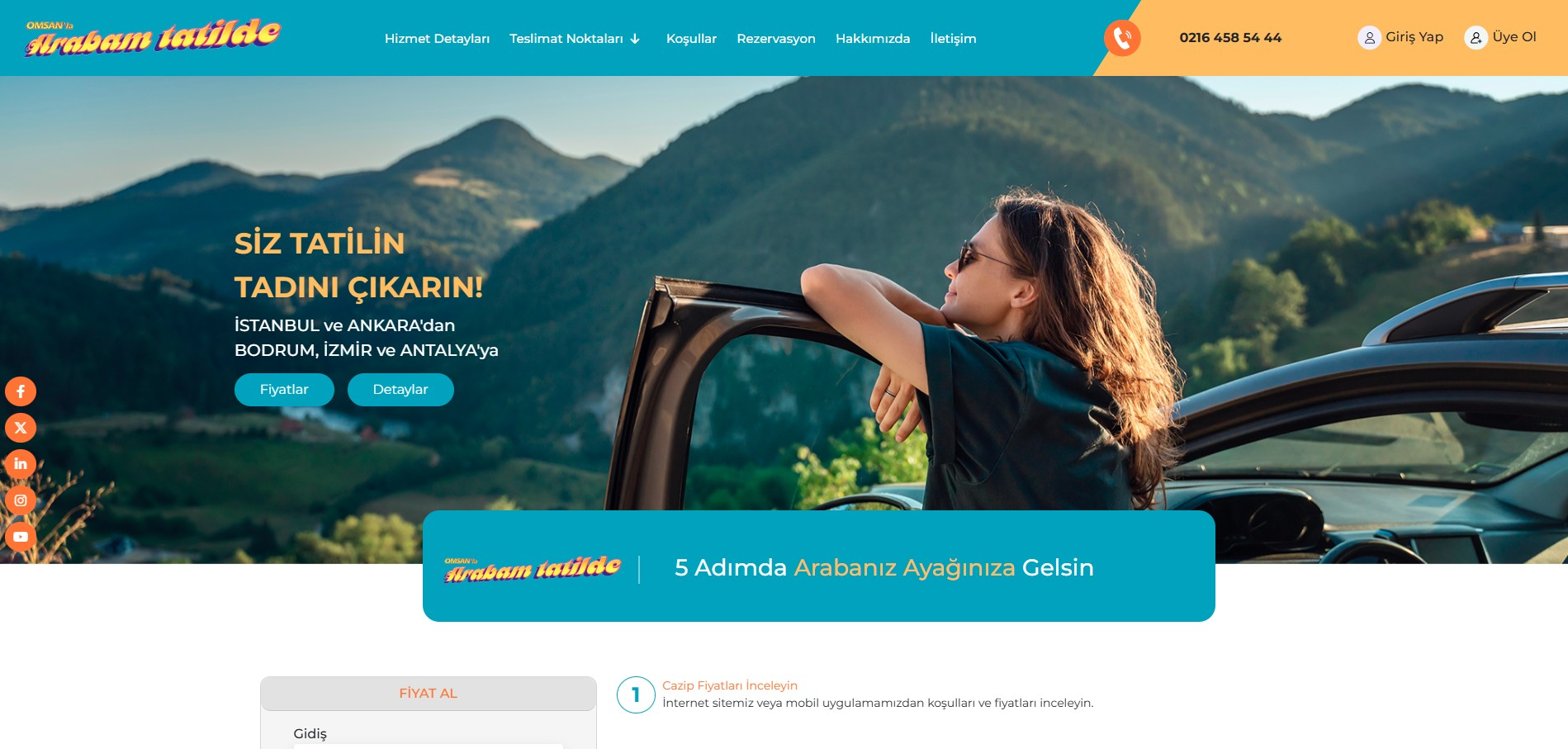 Arabam Tatilde