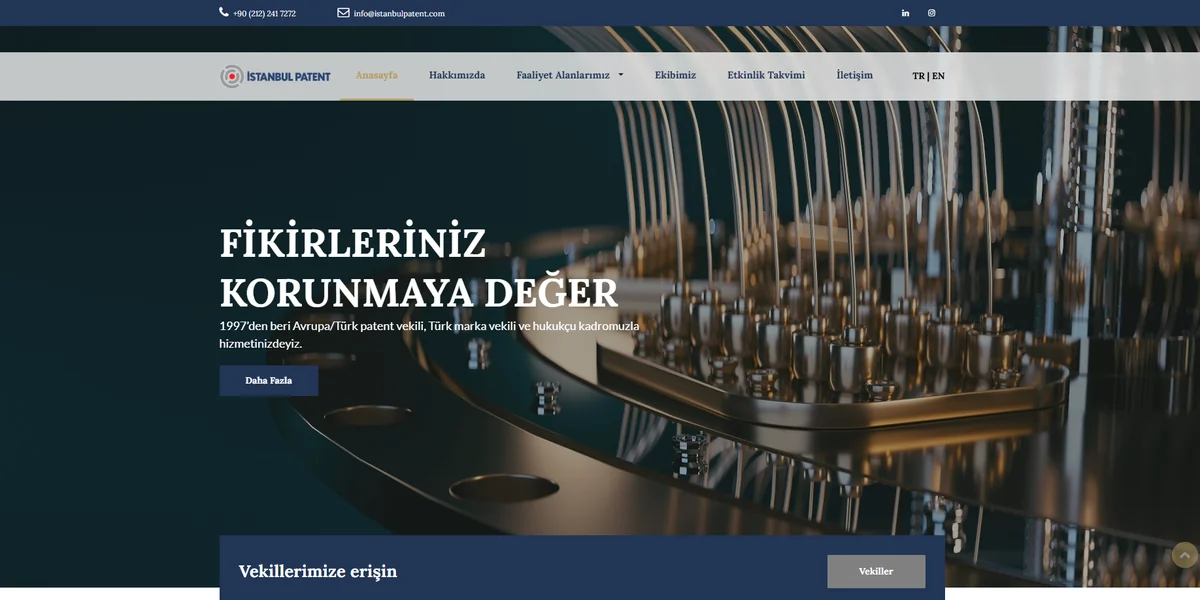 İstanbul Patent Web Sitesi
