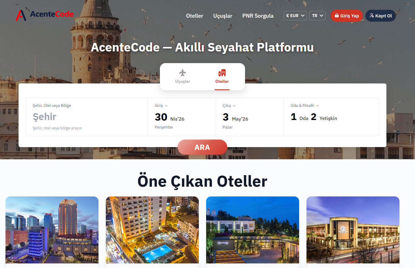 ORES - حجز الفنادق عبر الإنترنت ومحرك حجز B2C