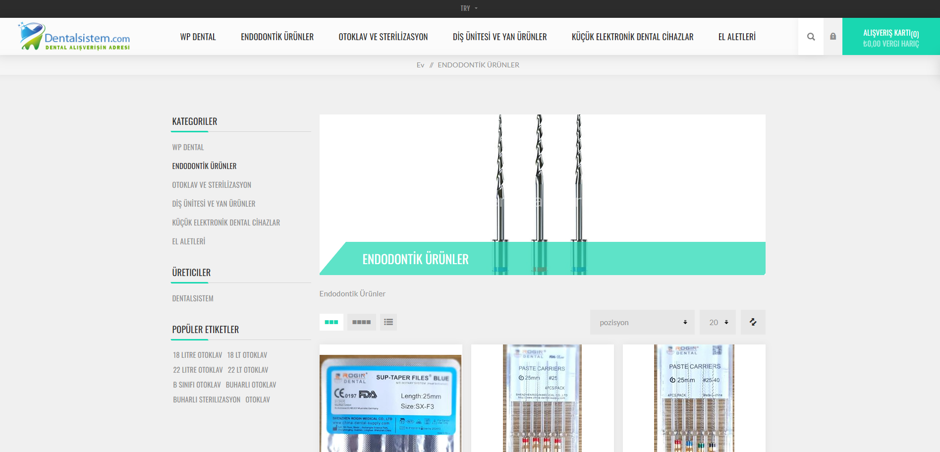متجر Dentalsistem الإلكتروني